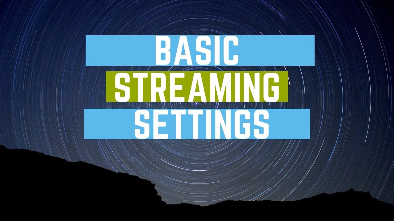 Stream Setting Streaming Settings Overview | Stream Elements OBS live | Ryzen 5 3600 ...