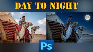 Convert Day Scene to Night Time in Adobe Photoshop | Photoshop Tutorial | Easy Steps