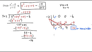 Polynomial Long Division vs. Synthetic Division