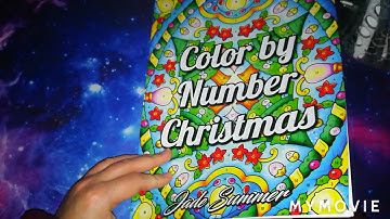 Color By Number Christmas By Jade Summer, Flipthrough.
