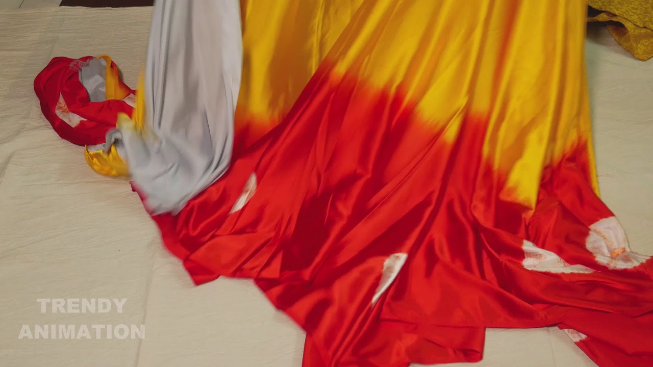 Two types of Latest smooth and soft three colors satin silk sarees at budget friendly price |