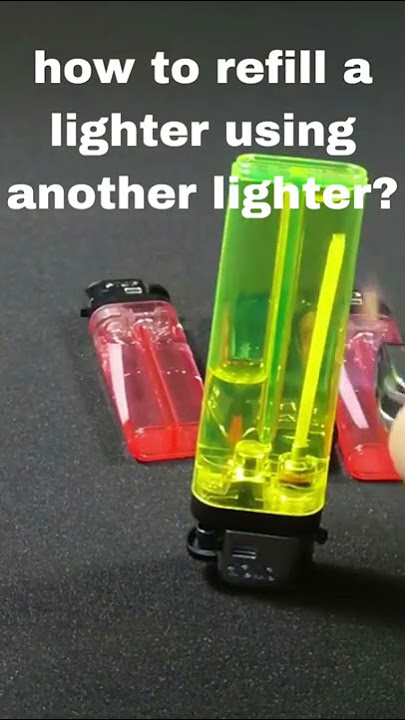How to refill a lighter using another lighter #shorts #lifehacks