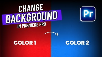 How To Change BACKGROUND COLOR In Premiere Pro