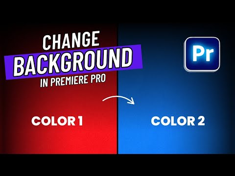How To Change BACKGROUND COLOR In Premiere Pro