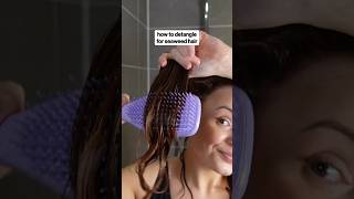 How to easily detangle curly hair➰✨ #detangling #detanglehair #curlyhairtips #curlyhairroutine