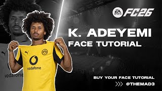 EA FC 26 - How to create KARIM ADEYEMI - Pro Clubs Face Creation - Lookalike