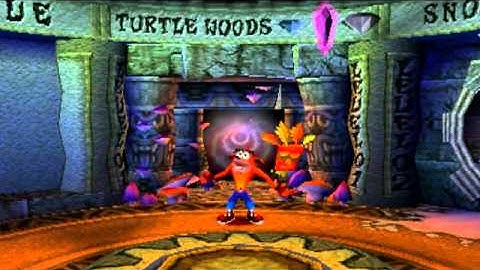 Crash Bandicoot 2 PS1 - Intro and Turtle Woods
