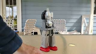 Part 3. E.C.E. external combustion engine. Walking robot, Sterling motor test 1.