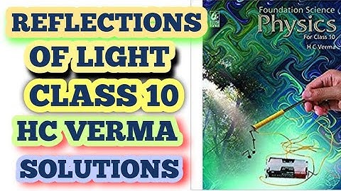 HC VERMA SOLUTION REFLECTION OF LIGHT CLASS 10