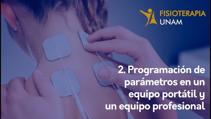 Estimulación muscular eléctrica en terapia física. Electrodos