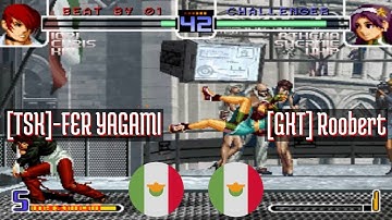 FT5 @kf2k2pls: [TSK]-FER YAGAMI (MX) vs [GKT] Roobert (MX) [KOF 2002 Plus kf2k2 Fightcade] Jul 13