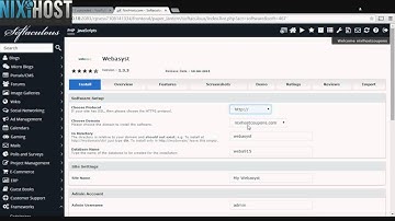 Installing Webasyst with Softaculous in cPanel