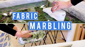 Fabric Marbling is Pure Magic