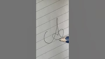 How to write heart font letters A with pencil | English handwriting #calligrphylearning #handwriting