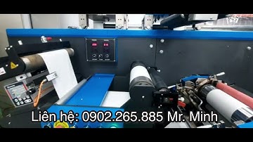Máy in flexo tem nhãn ultimate 350