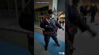 Arrest at IMC protest