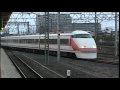 ＪＲ⇔東武 特急乗り入れ 栗橋駅 デッドセクション 車内灯消灯（夜間）シーン　東武100系スペーシア、ＪＲ485系、189系