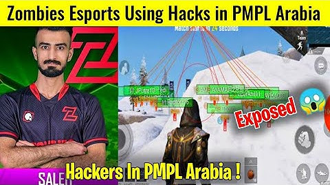 Hackers In PMPL Arabia 😱 • Zombies Esports Using Hacks ! Exposed