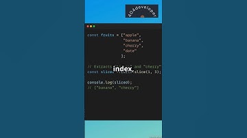 Understanding the Array slice() Method in JavaScript! 🍕 | #shorts #javascript #nodejs