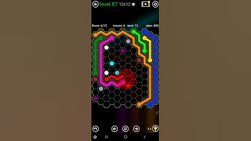 How To Solve Flow Free Hexes Jumbo Pack 2 Level 87 12x12 Board Walk Through Solution Walkthrough