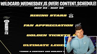 WILDCARD WEDNESDAY IS OVER! CONTENT SCHEDULE REVEALED! | MADDEN 22 ULTIMATE TEAM