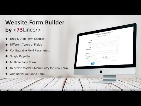 Odoo Website Form Builder By 73Lines - video from 73Lines