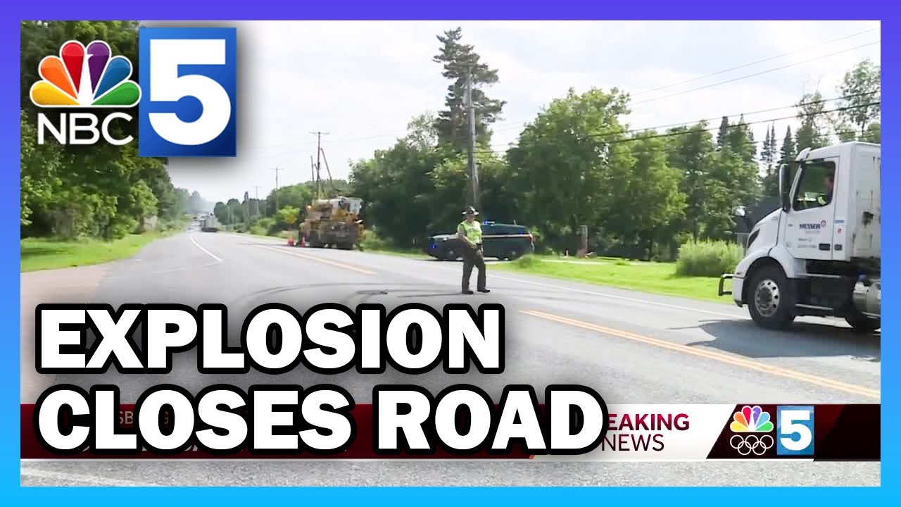 Road closed in Ferrisburgh after tractortrailer explosion, fire YouTube