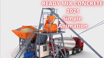 READY MIX CONCRETE BATCHING PLANT 2021 - How it works in  SIMPLE ANIMATION