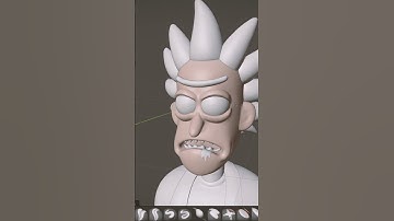 Rick and Morty speed sculpt #speedsculpt #sculpting #rickandmorty #blender #3d #digitalart #art
