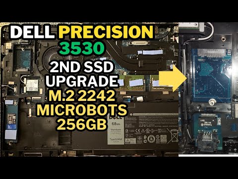 Dell Precision 3530 [2nd SSD UPGRADE in WWAN SLOT] MircoBots M.2 SATA SSD 2242 Size 256GB