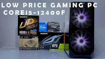 Low Price Gaming Pc intel Core i5-12400f Rtx 3050