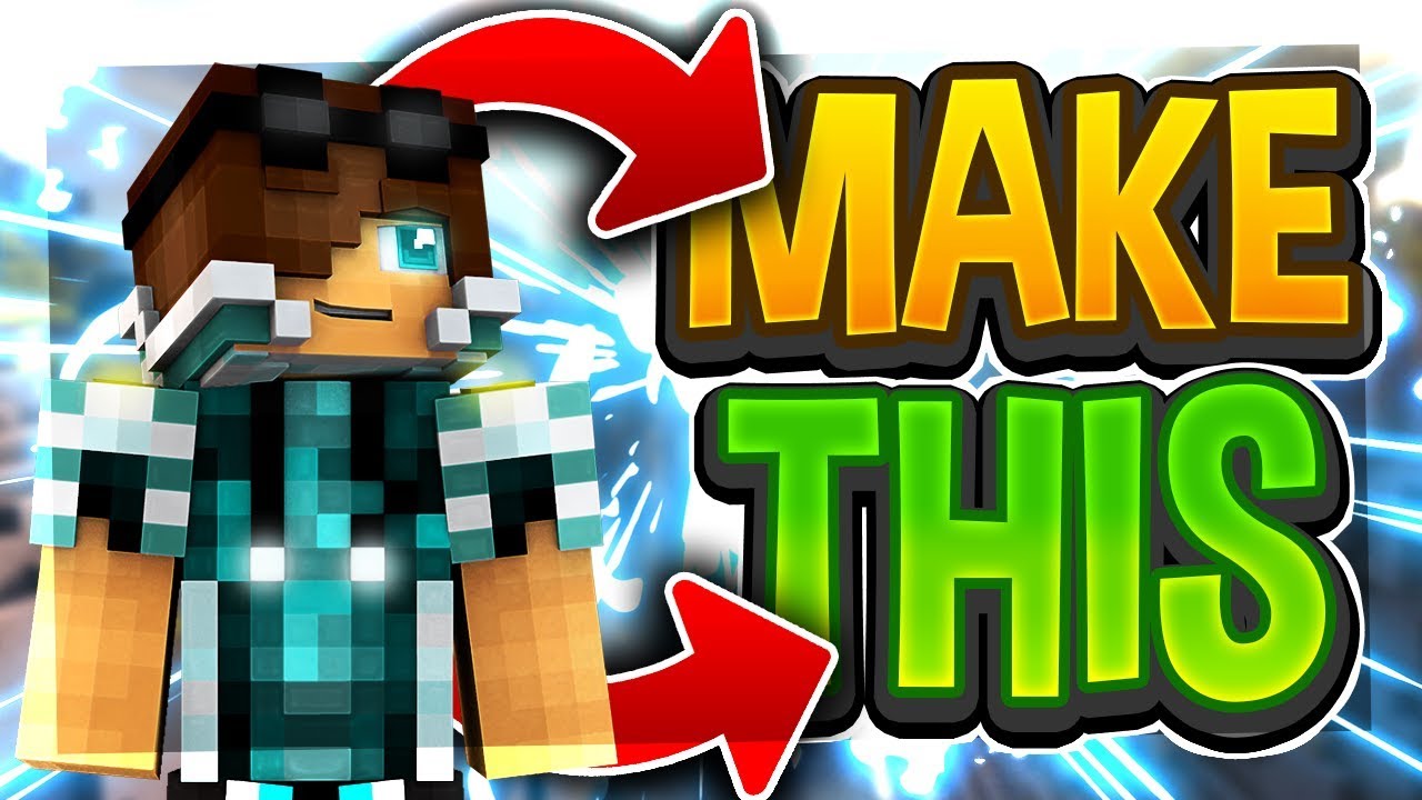 How To Make Minecraft  Thumbnails  Professional 2D Flat 