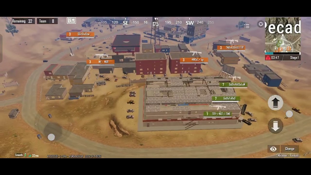 BGMI TOURNAMENT MATCH 1 (Miramar)