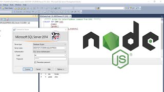 Connect Node JS  With MSSQL SERVER  | SQLSER AUTHENTICATION  as Well as  WINDOW AUTHENTICATION