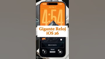¿Cómo cambiar el tamaño de reloj en iOS 26?! #shorts