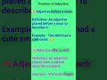 👉"Position of Adjective| No more confusion🤔: Before noun or After verb"