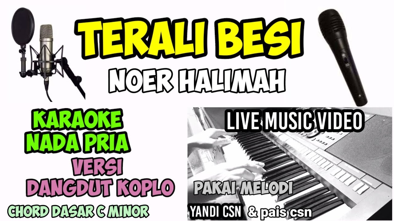 TERALI BESI KARAOKE NADA PRIA YouTube
