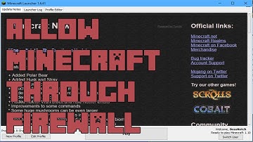 Allow Minecraft Through Windows Firewall