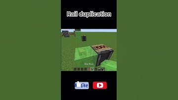 Rail duplication (1.18 still work) #shorts #minecraft