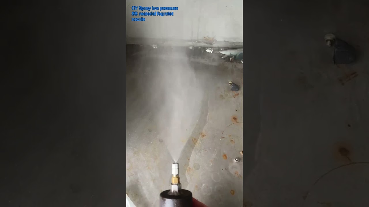 New design type SS material low pressure fog nozzle Working pressure
