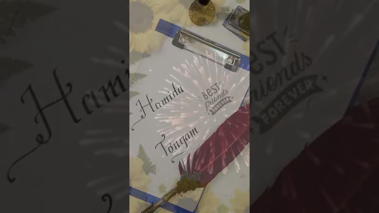 Hamida Tongam  |Name Art|🪄🪄📝📝