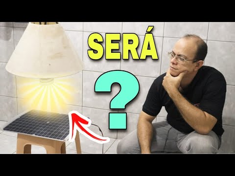 Vídeo: A luz artificial pode carregar um painel solar?