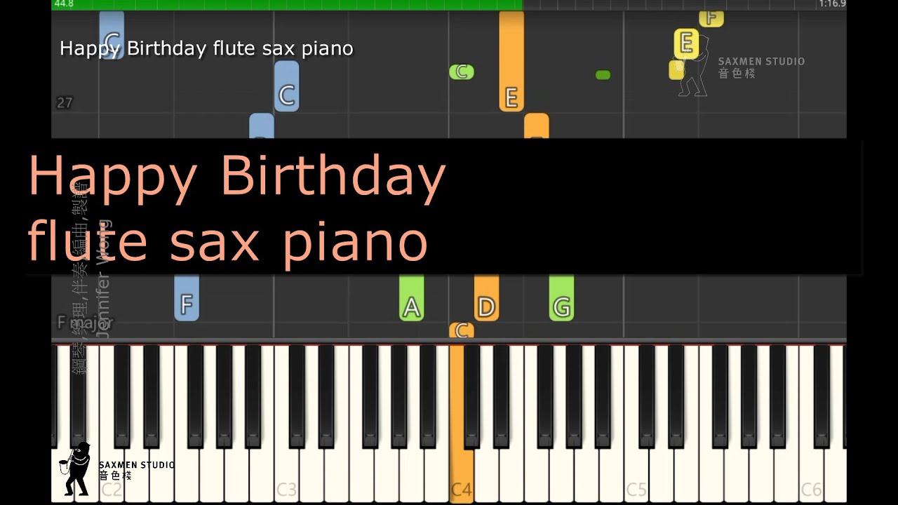 Happy Birthday flute sax piano/ 生日快樂 長笛 色士風 鋼琴 adlı videoyu YouTube'da izle Happy Birthday flute sax piano/ 生日快樂 長笛 色士風 鋼琴 adlı videoyu YouTube'da izle
