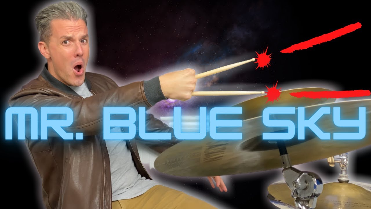 Mr. Blue Sky Drum Tutorial with Slow/Fast Tempos YouTube