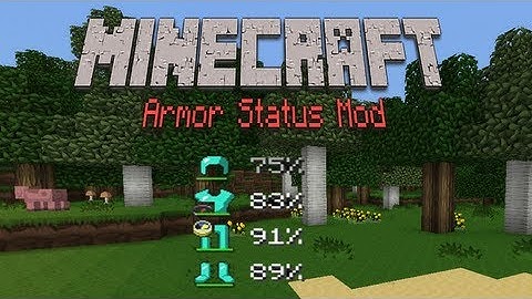 How to install Armor Status HUD Mod for Minecraft!