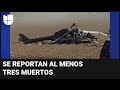 Se estrella un helicóptero de la Guardia Nacional que hacía vigilancia cerca del río Bravo