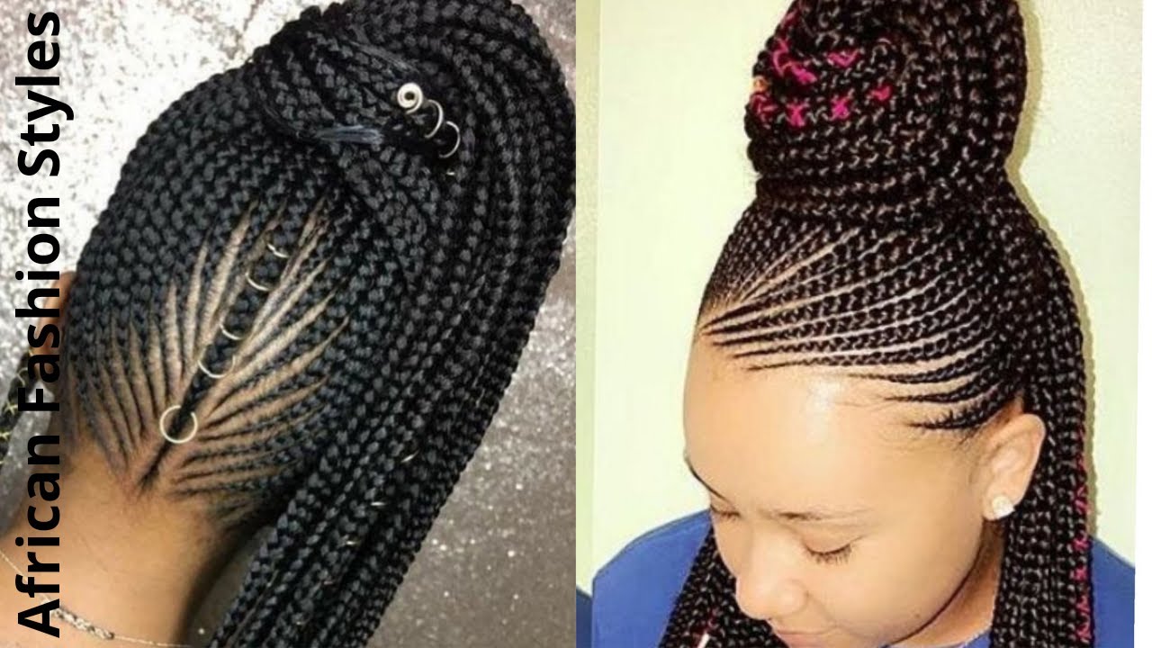 30 All-Back Ghana Weaving Hairstyles Trending (2023) | Zaineey's Blog