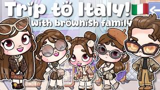 ✨KITA KE ITALY!🍕🏛️ PACKING TRIP WITH BROWNISH FAMILY | AVATAR WORLD ROLEPLAY | PAZU GAMES