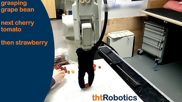 Adaptive Robotic Gripper. Grasping strawberries, cherry tomatoes, grape beans (dif. manipulation)