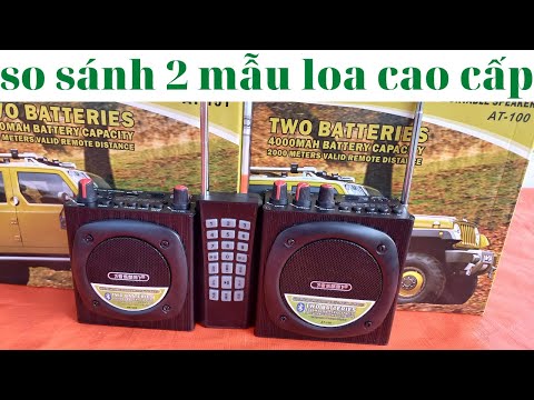 Video So sánh loa at100 và loa at101 có Bluetooth | LOA BẪY... - youtube